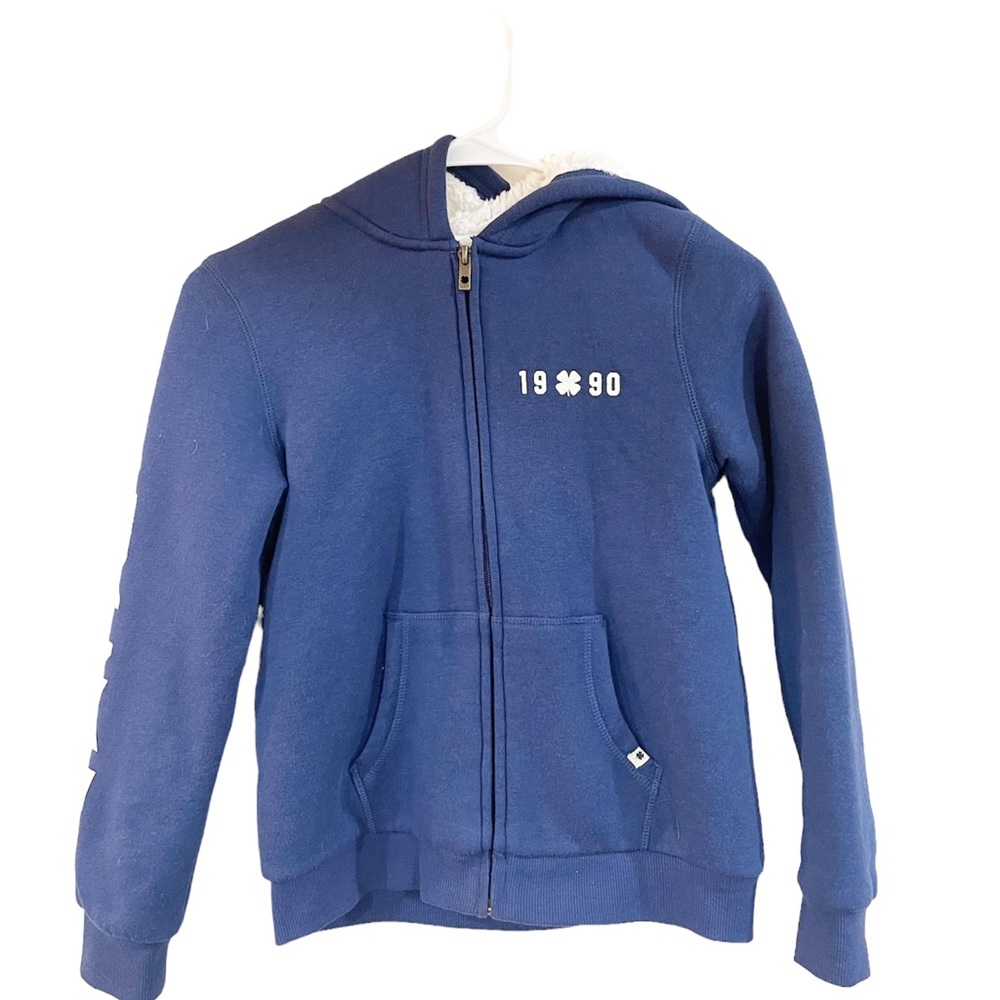 Boy’s Lucky zip up Sherpa lined hoodie